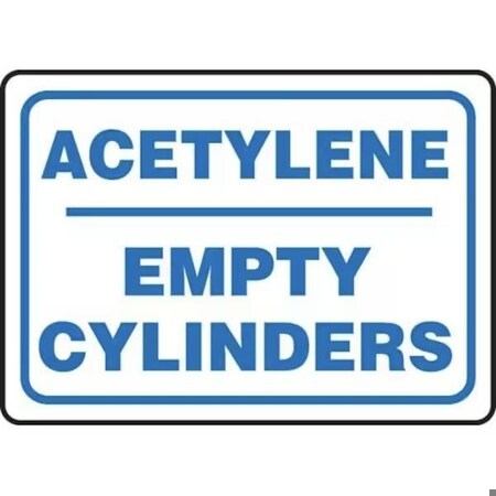 Accuform SAFETY SIGN ACETYLENE  EMPTY MCPG562XV MCPG562XV